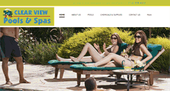 Desktop Screenshot of clearviewpoolswny.com