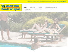 Tablet Screenshot of clearviewpoolswny.com